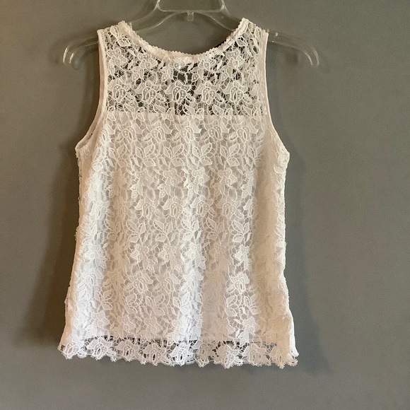 Zara lace white top xs - Picture 1 of 2